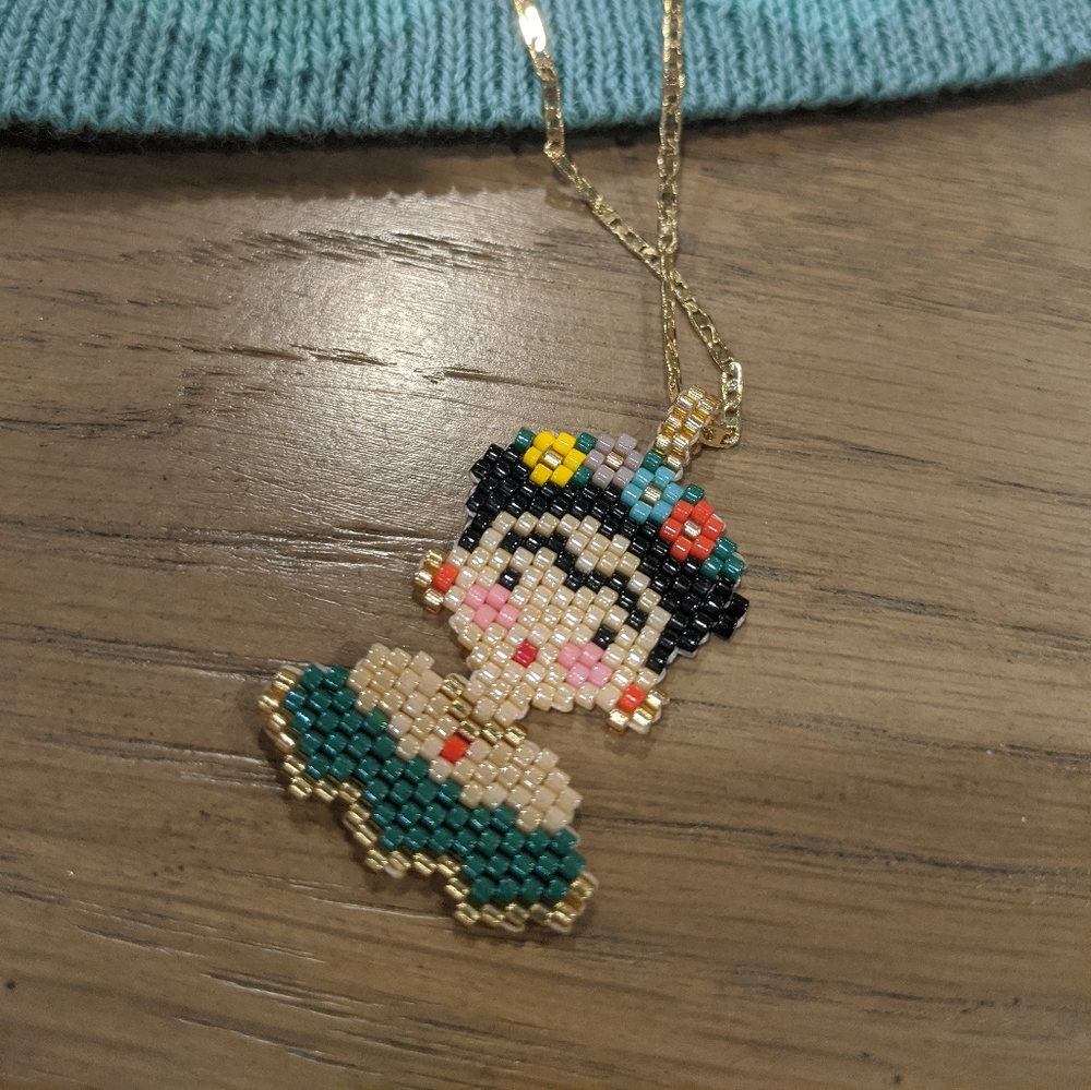 Frida Kahlo Handcrafted Necklace